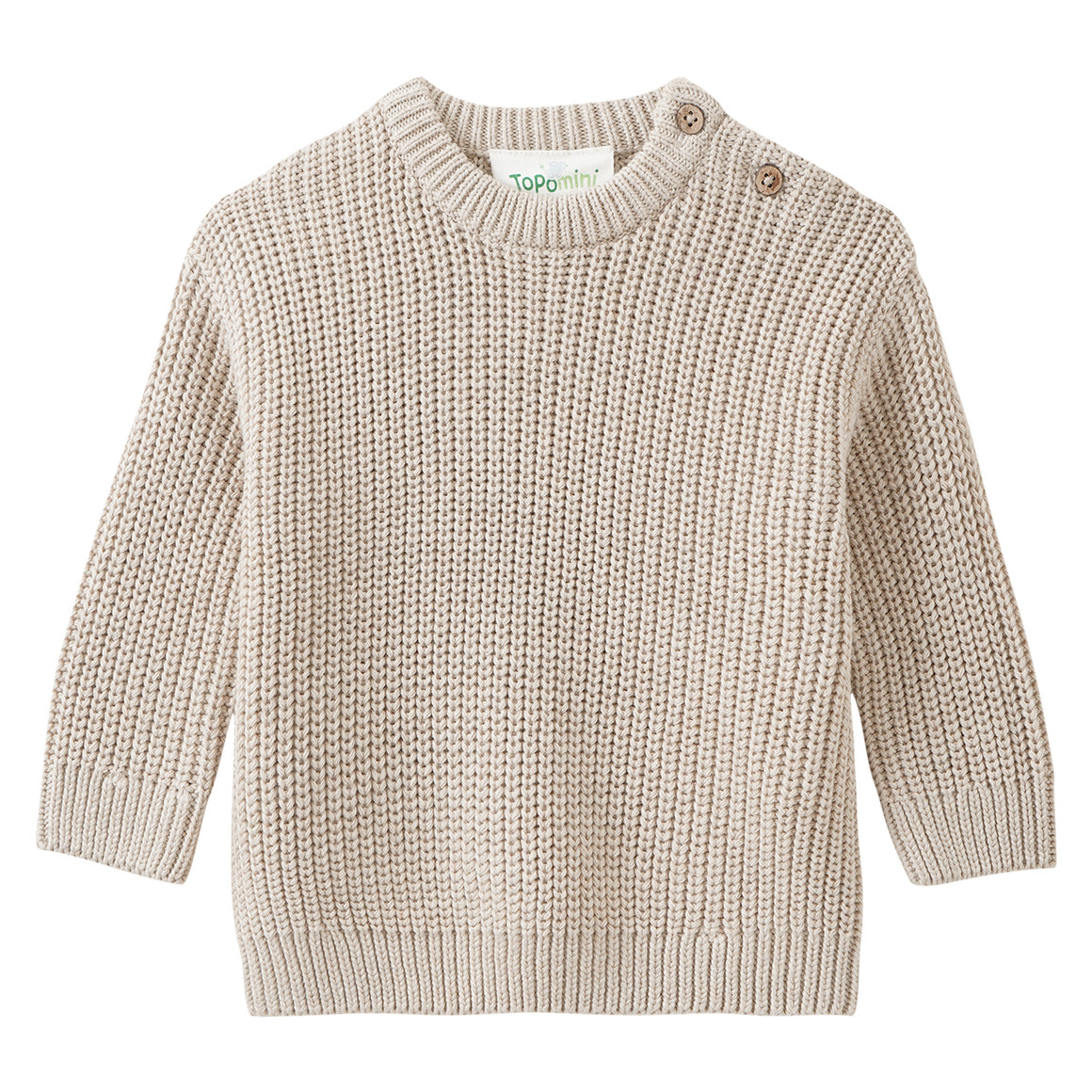 Newborn Strickpullover mit Rippstruktur