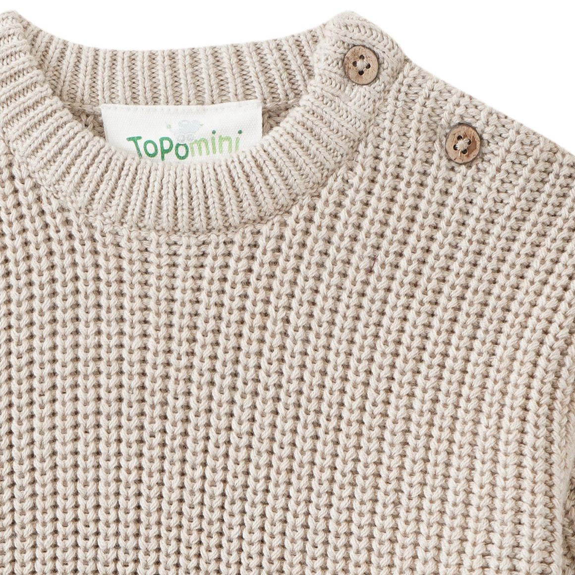 Newborn Strickpullover mit Rippstruktur