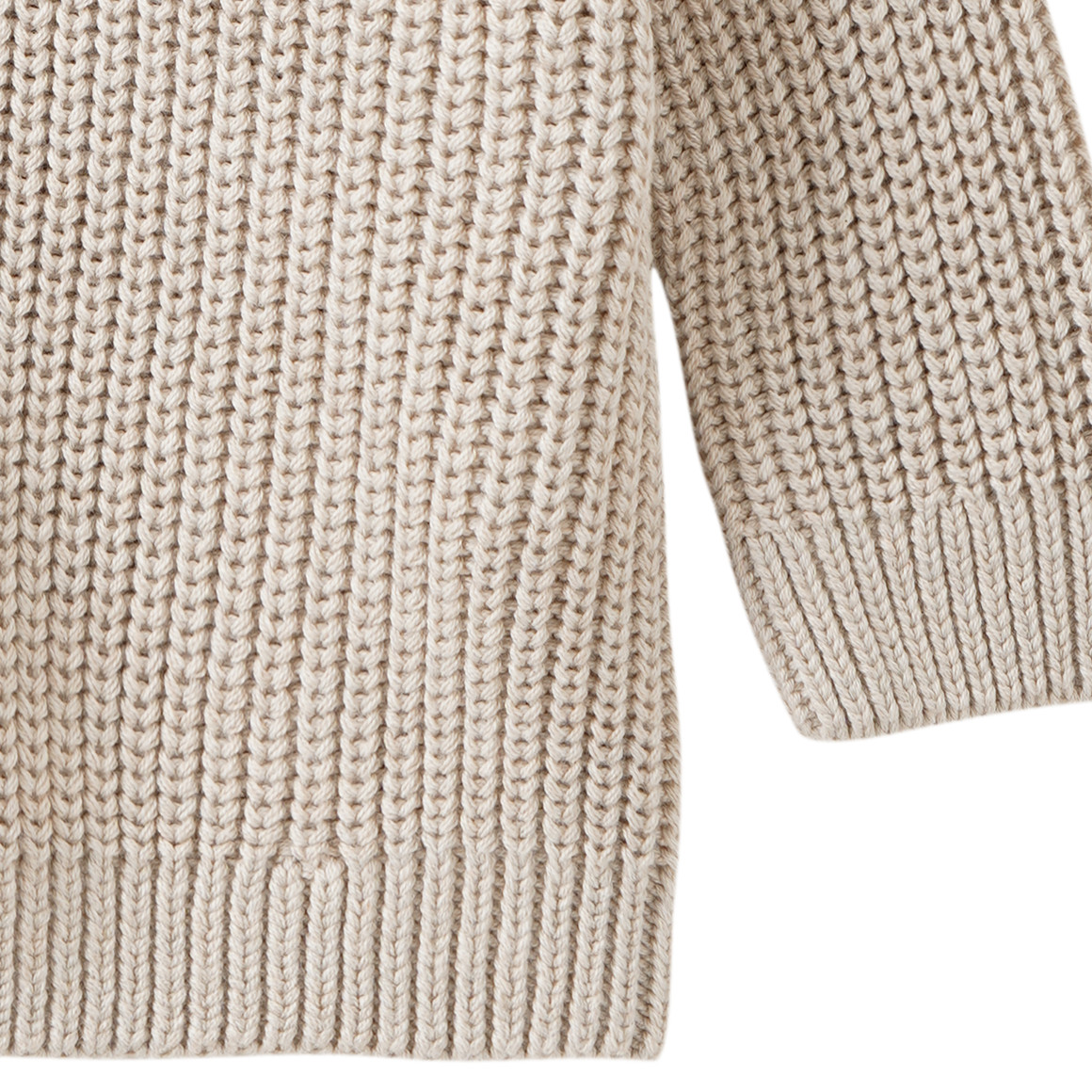 Newborn Strickpullover mit Rippstruktur