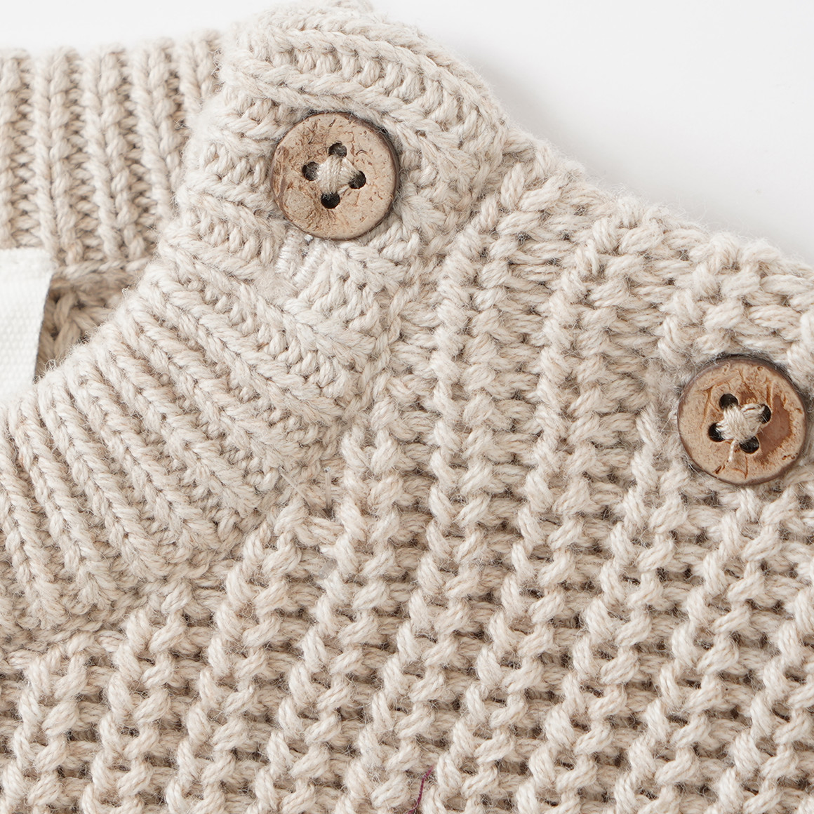 Newborn Strickpullover mit Rippstruktur