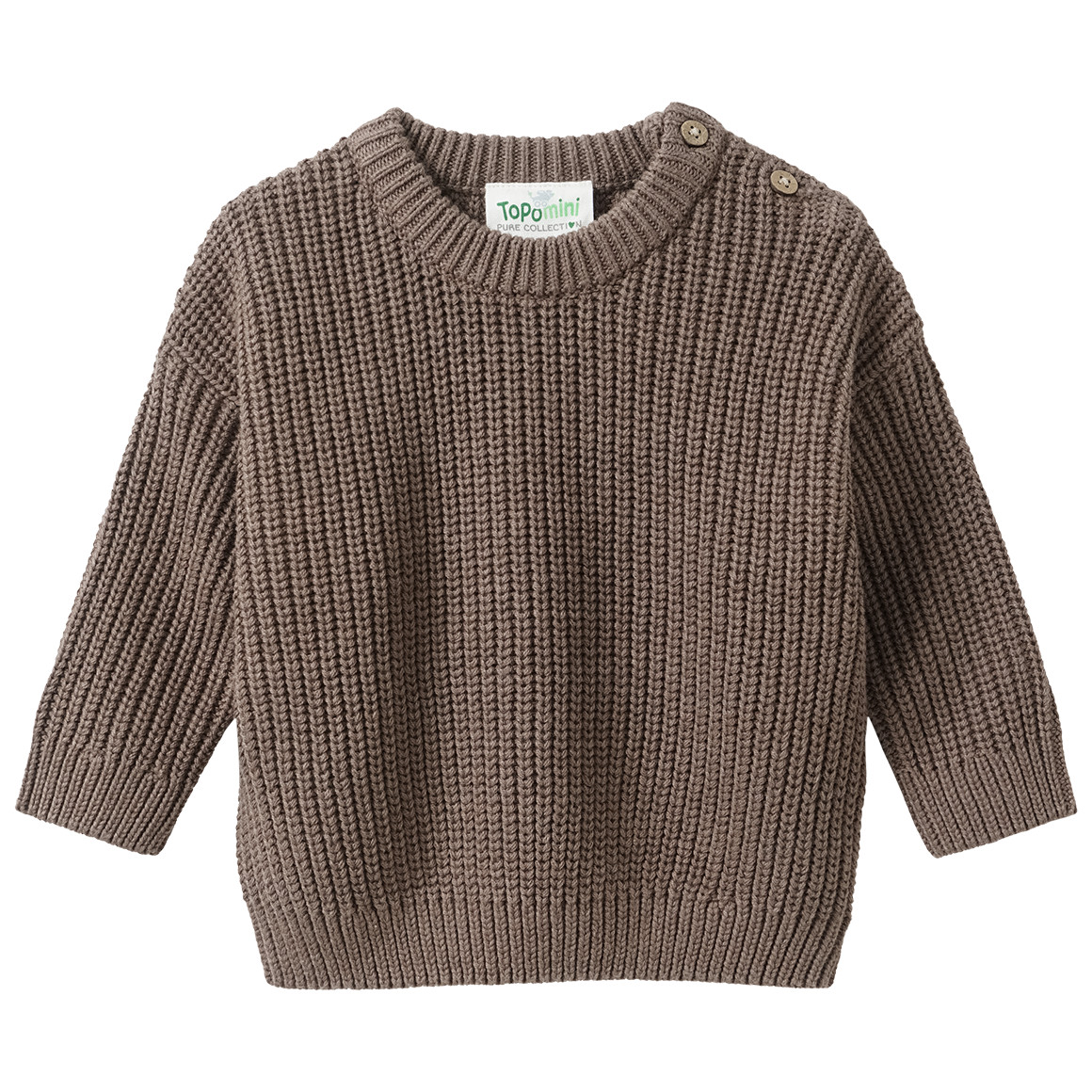 Newborn Strickpullover mit Rippstruktur