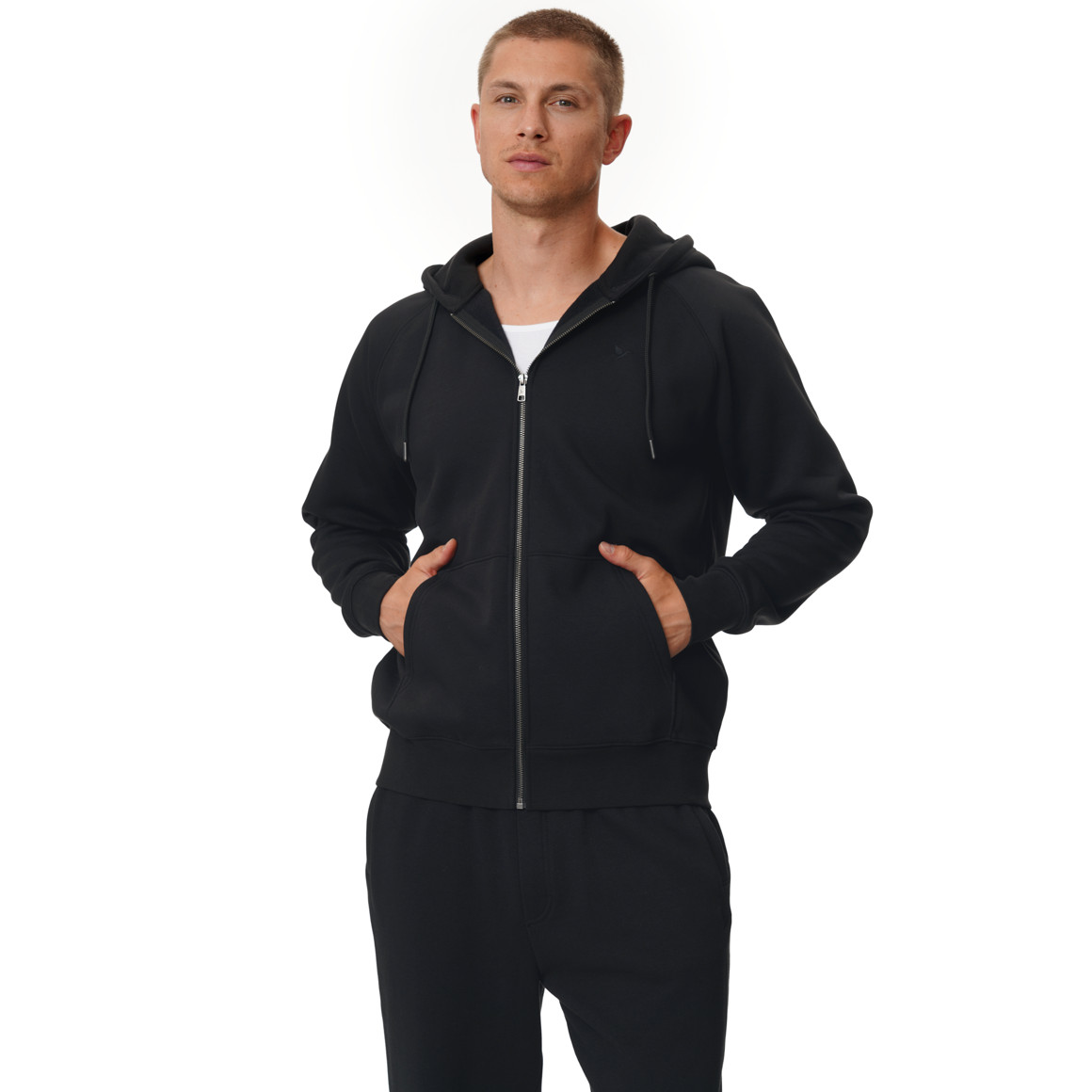 Heren-sweatjack met capuchon