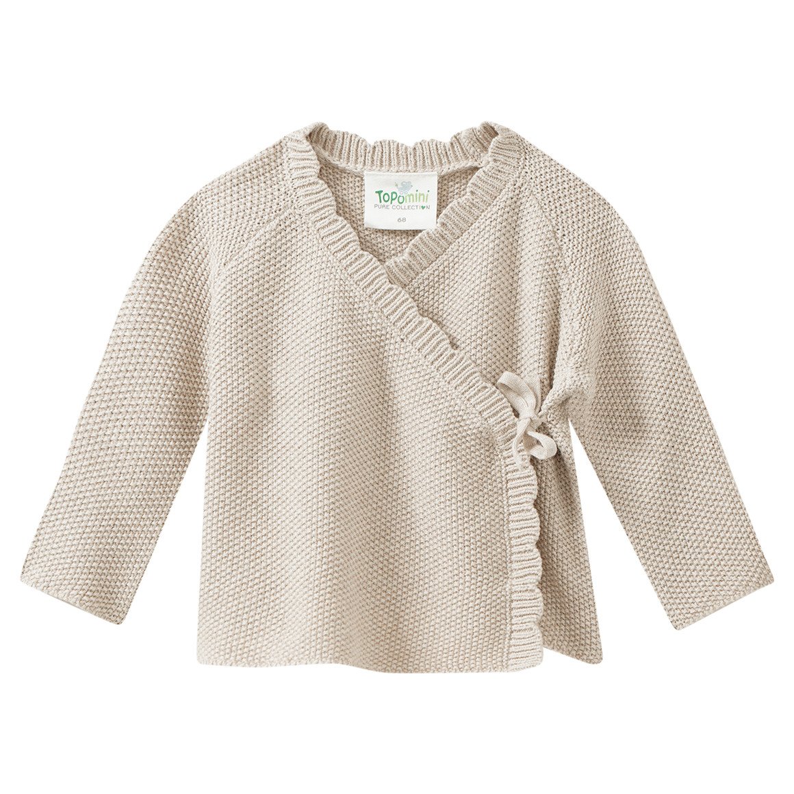Newborn Strickjacke im Wickel-Design