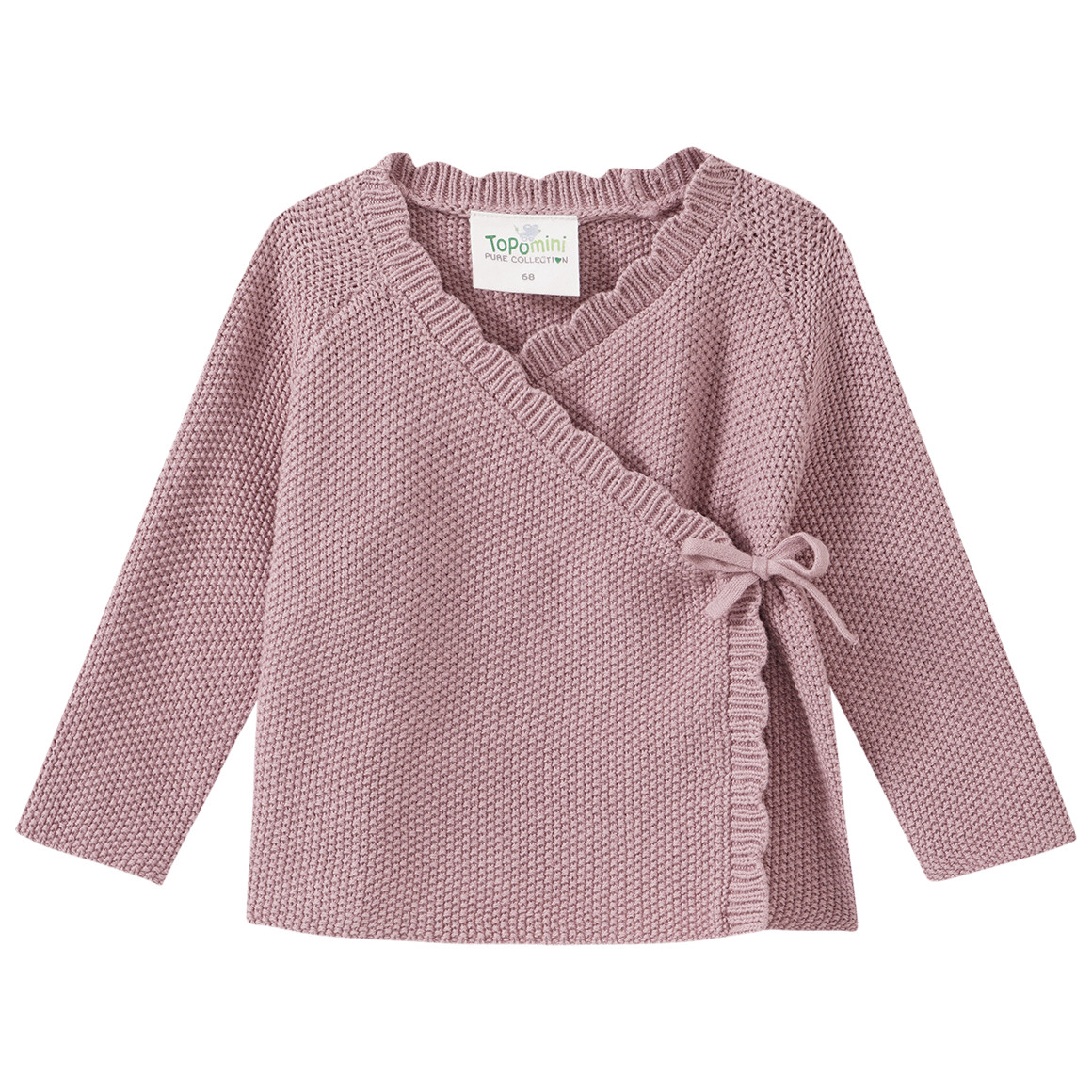 Newborn Strickjacke im Wickel-Design