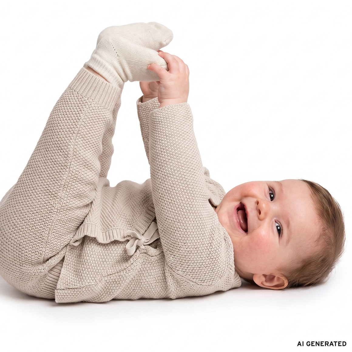 Newborn Strickhose mit Schlupfbund