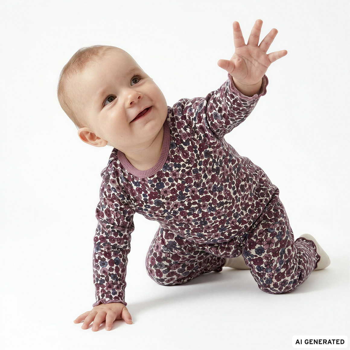 Newborn Langarmshirt mit Rippstruktur