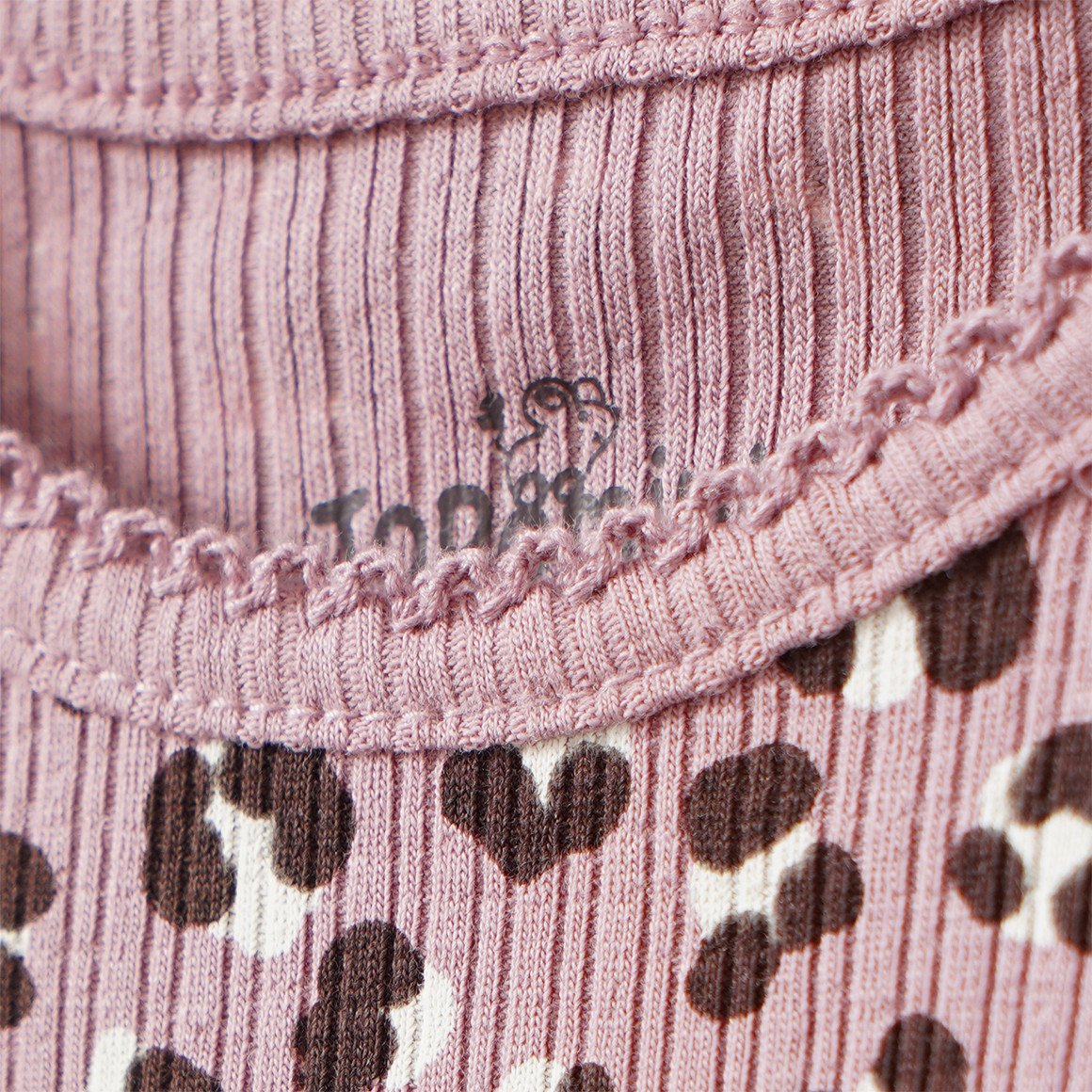 Newborn Langarmshirt mit Rippstruktur