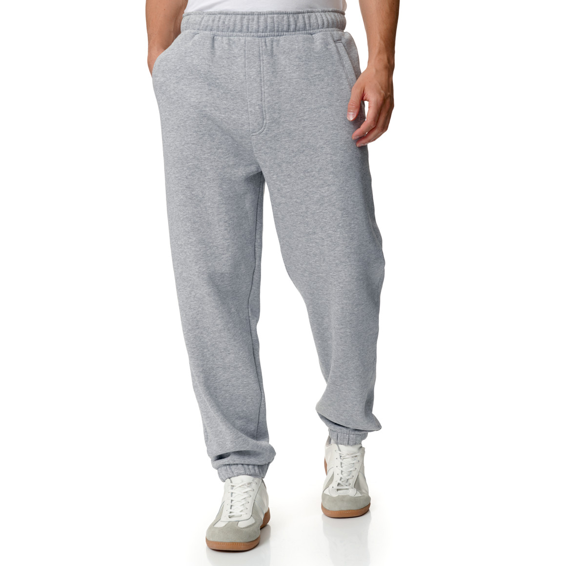 Joggingbroek voor heren met gemêleerd effect