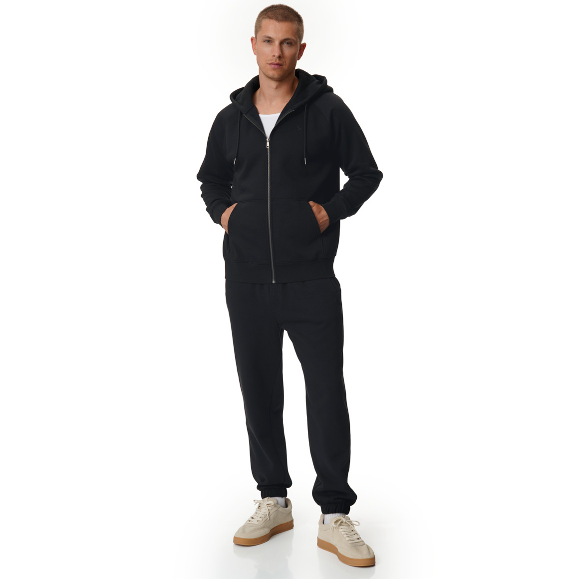 Joggingbroek voor heren met gemêleerd effect