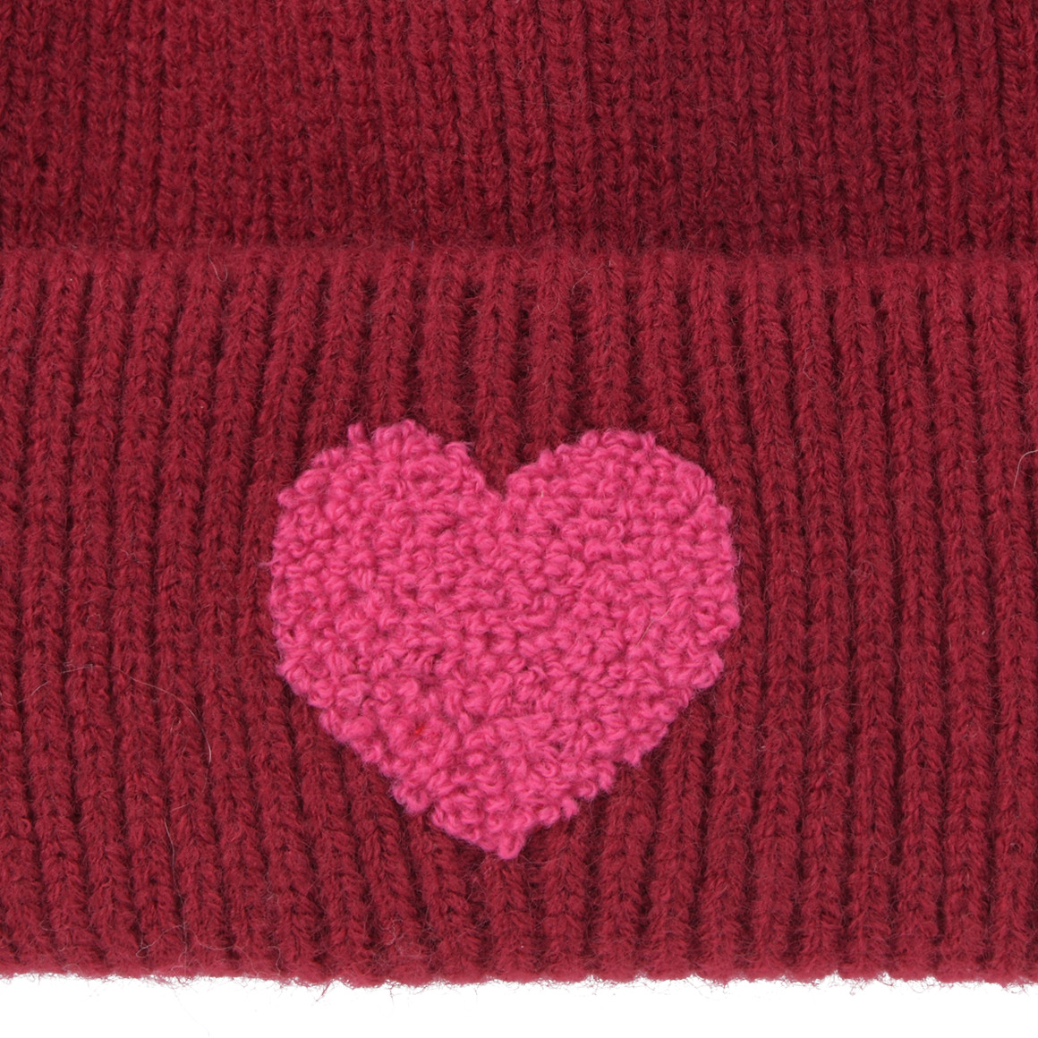 Mädchen Strickmütze mit Applikation