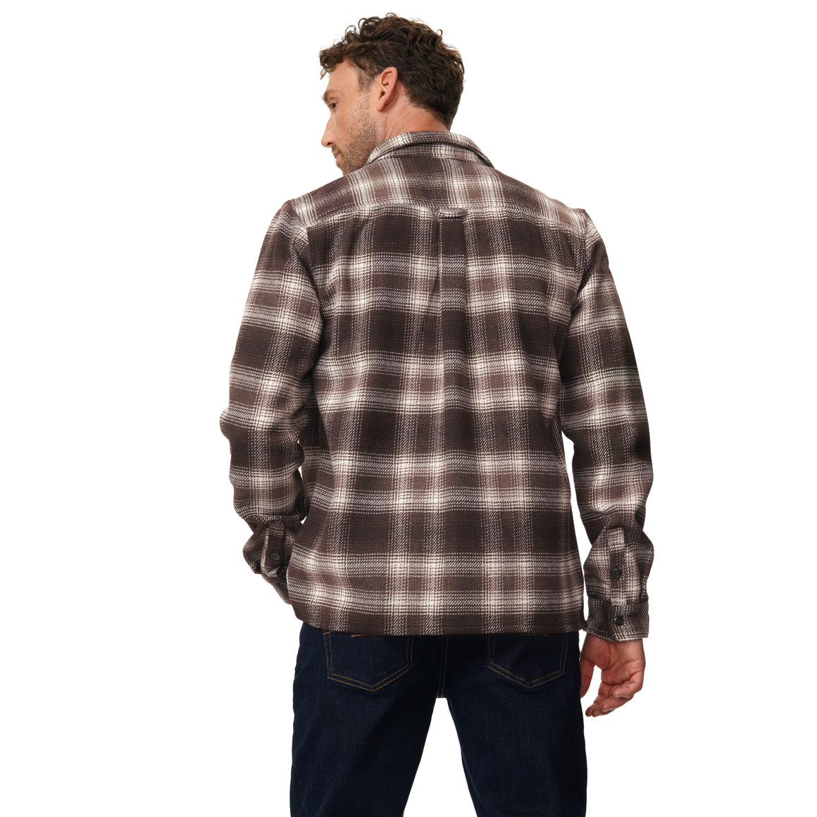 Herren Overshirt mit kariertem Design