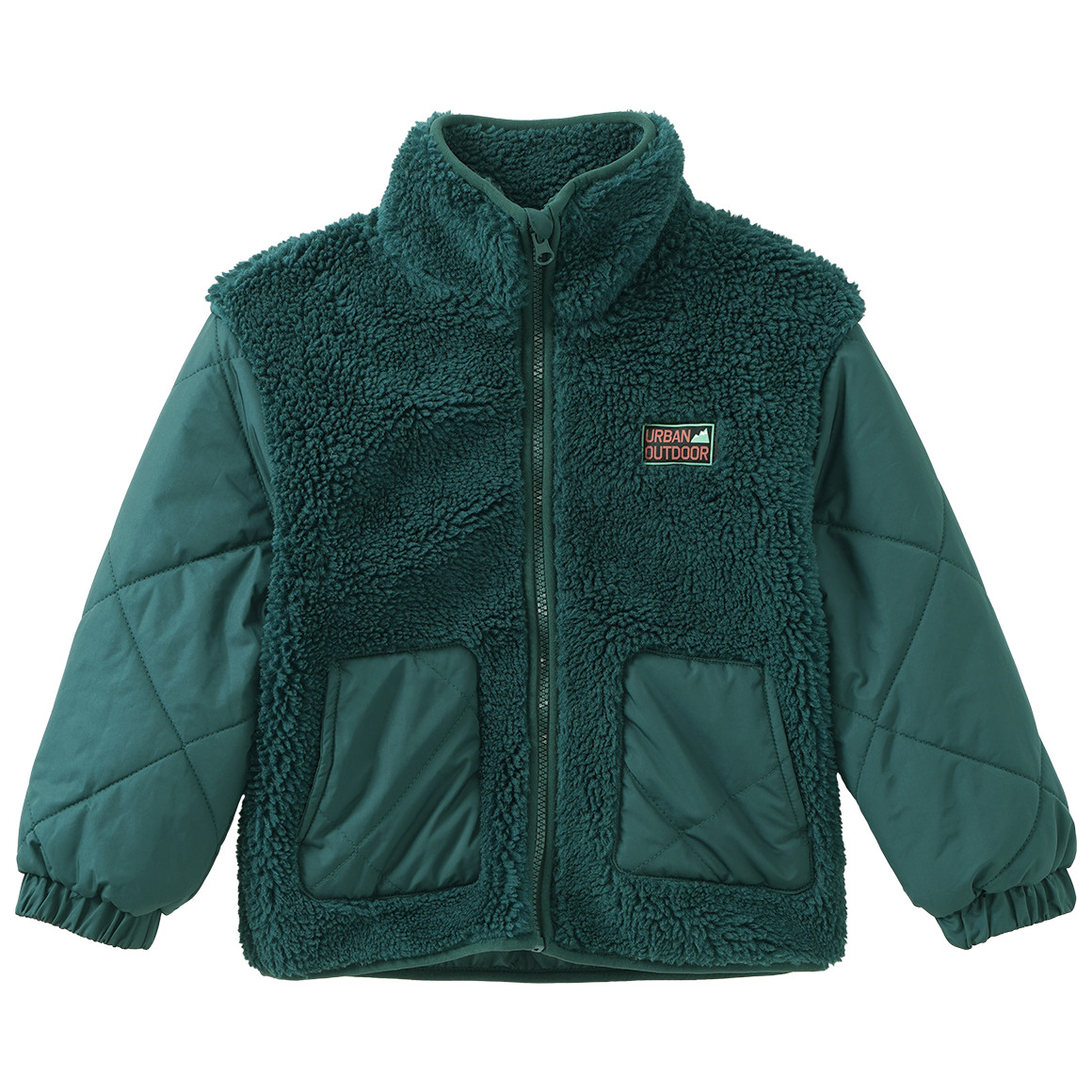 Jungen Teddyjacke mit Stepp-Details