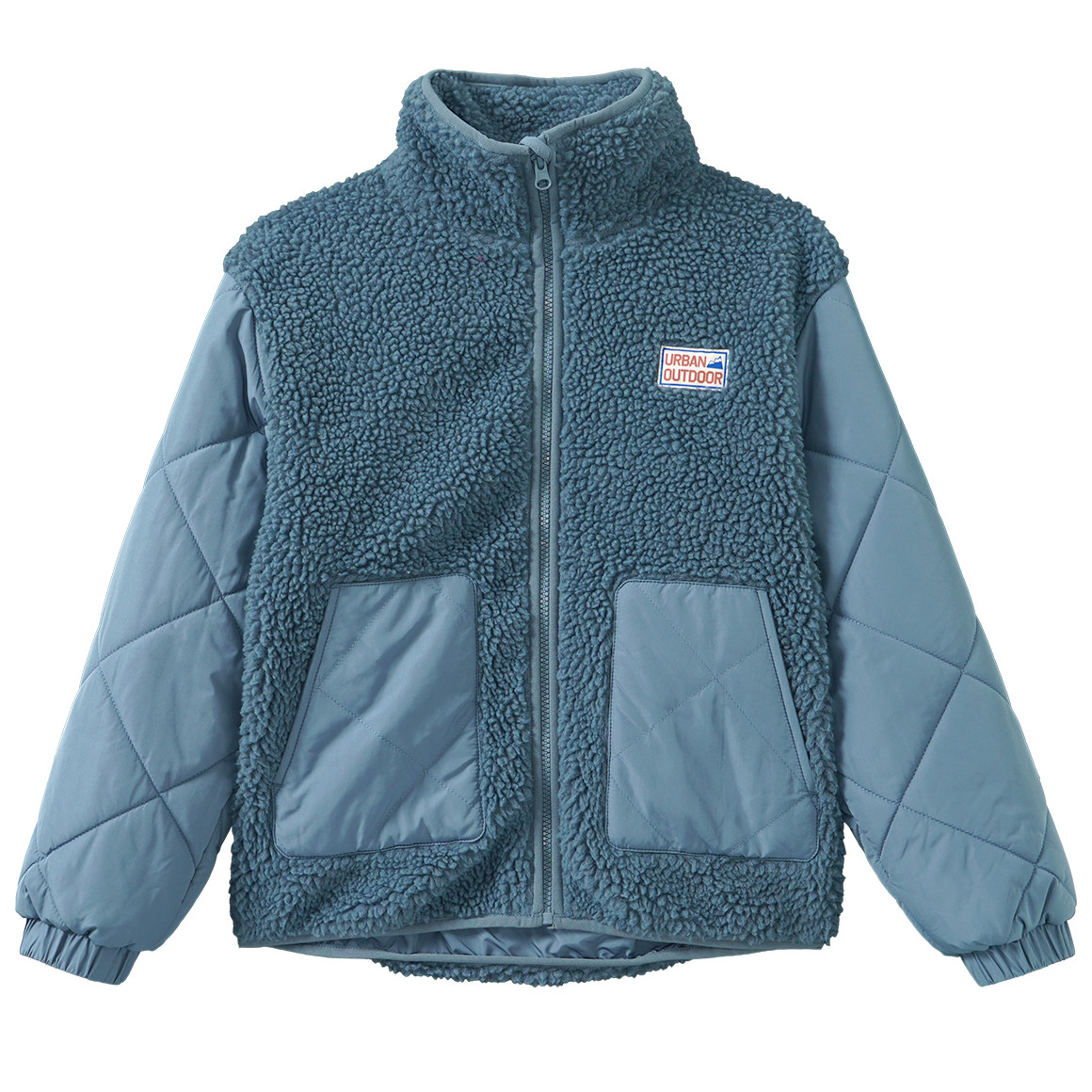 Jungen Teddyjacke mit Stepp-Details