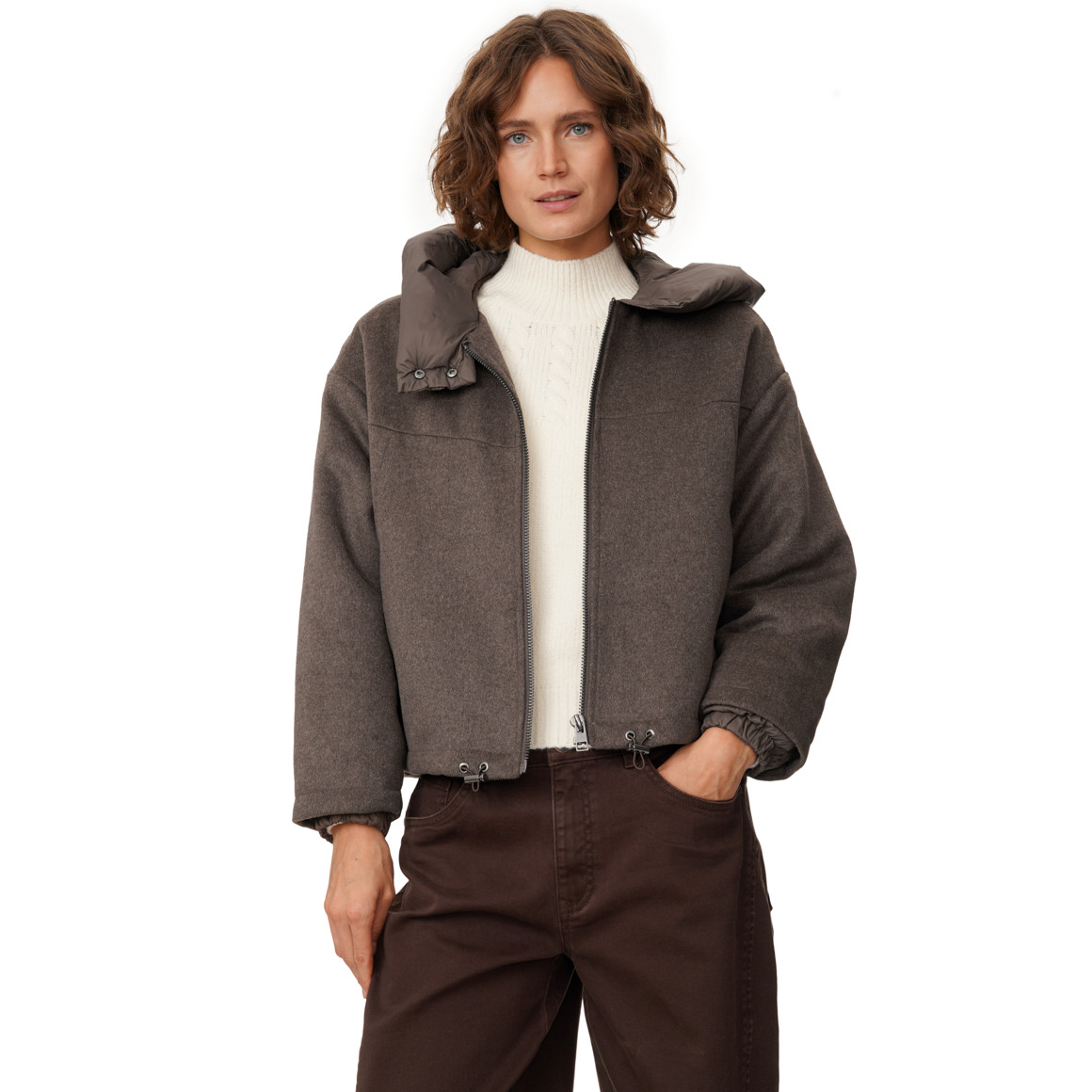Damen Jacke mit Steppeinsatz