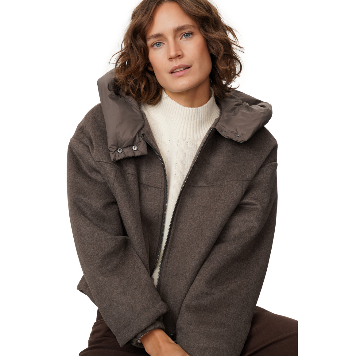 Damen Jacke mit Steppeinsatz