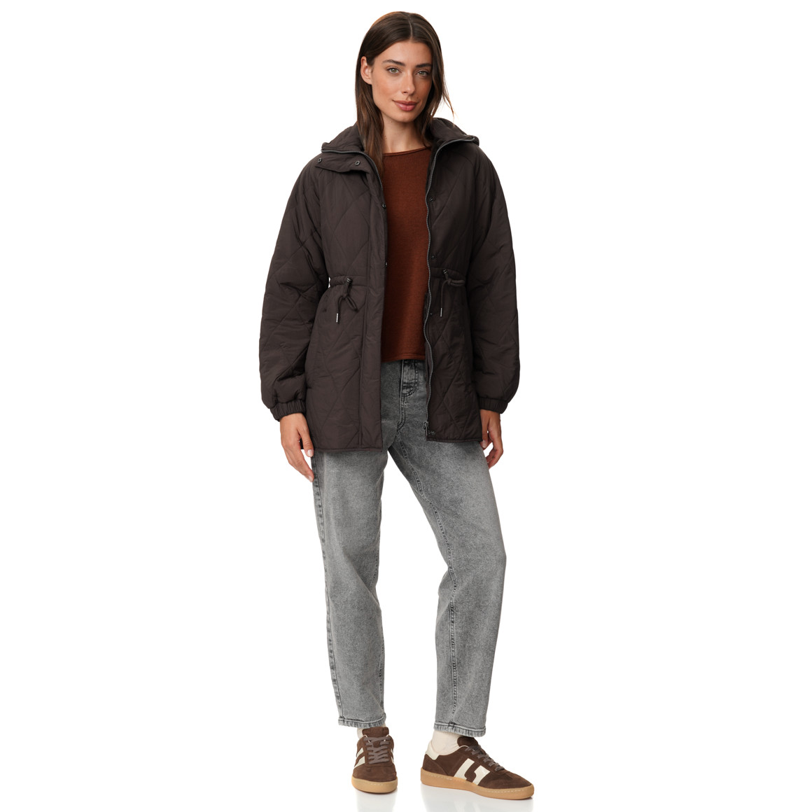 Damen Steppjacke mit Kapuze