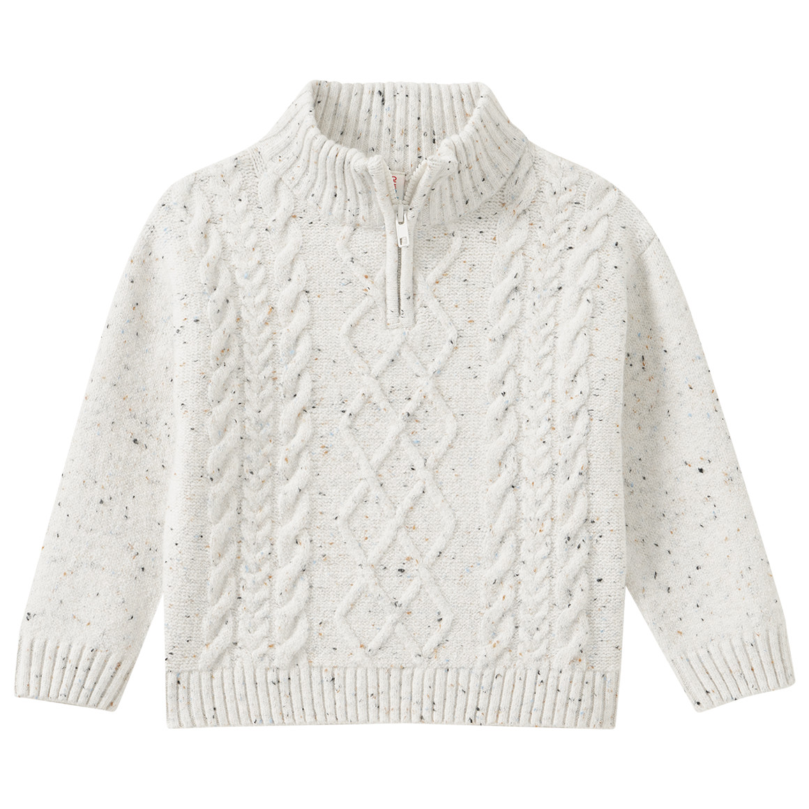 Jungen Strickpullover mit Stehkragen