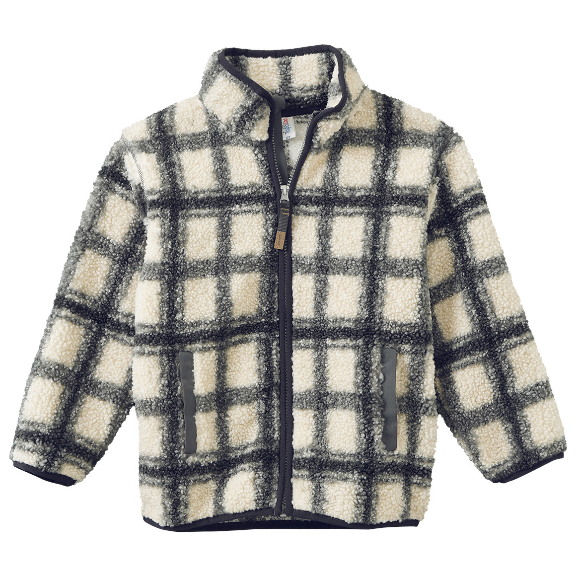 Jungen Teddyjacke im Karo-Look
