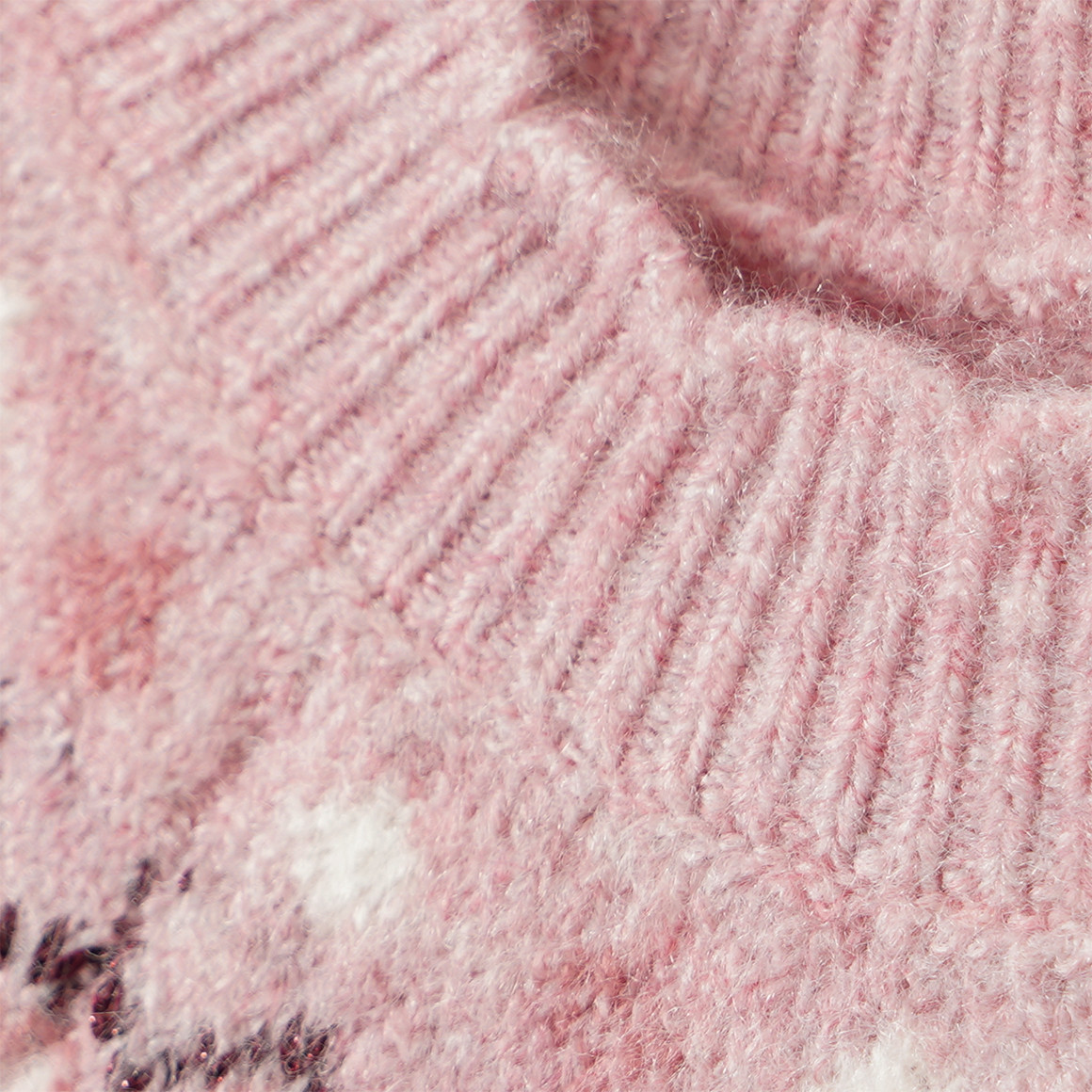 Mädchen Strickpullover mit Effektgarn