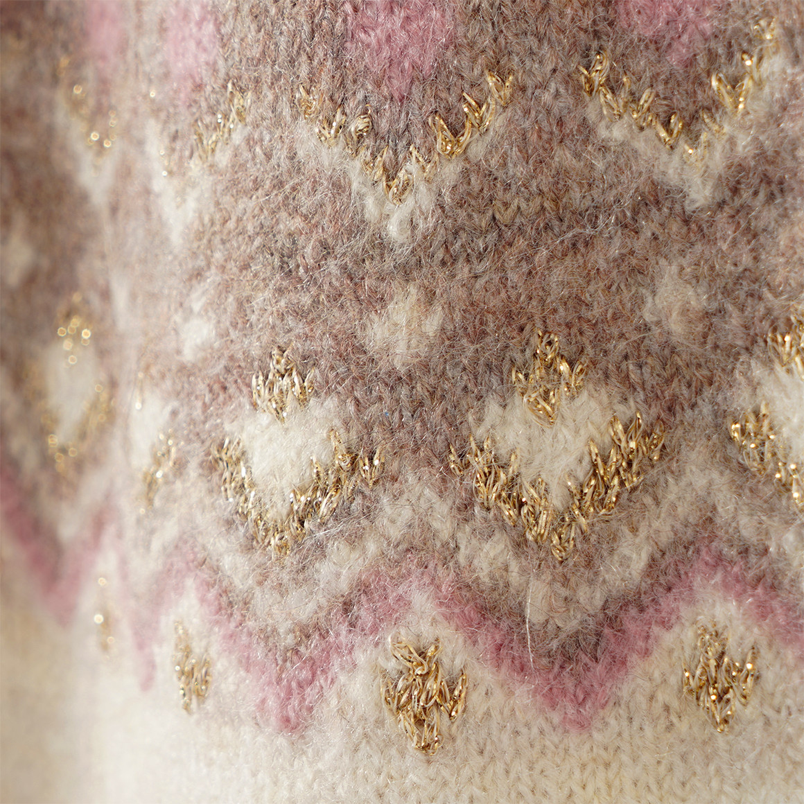 Mädchen Strickkleid mit Effektgarn