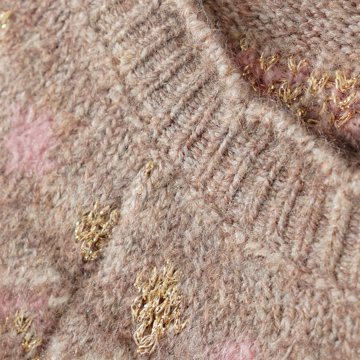 Mädchen Strickkleid mit Effektgarn