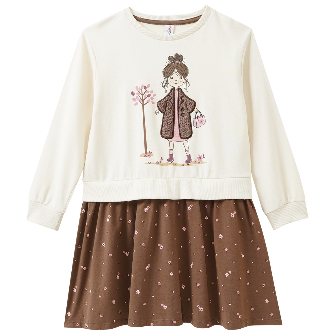 Mädchen Kleid im Layer-Look