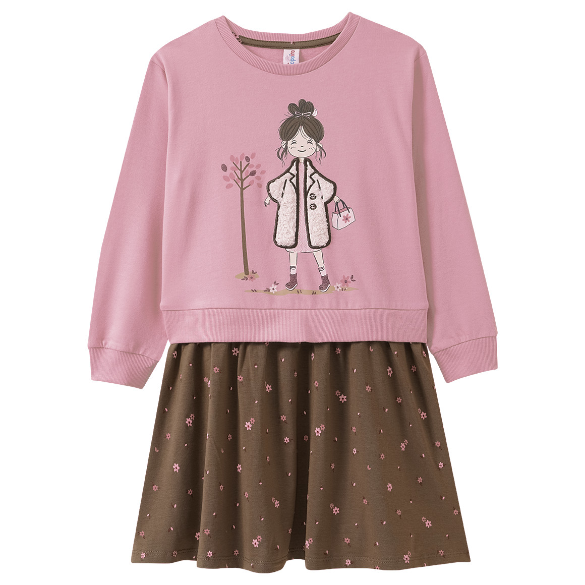 Mädchen Kleid im Layer-Look