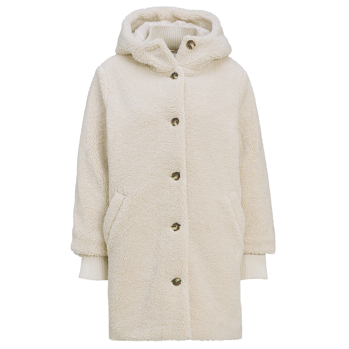 Dames-teddyjas met knoopsluiting