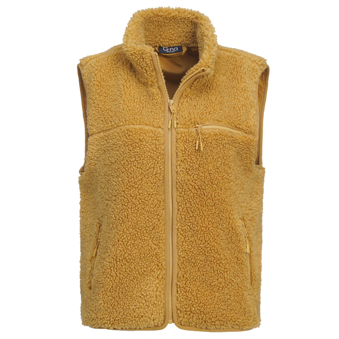 Damen Teddyweste mit Reißverschluss