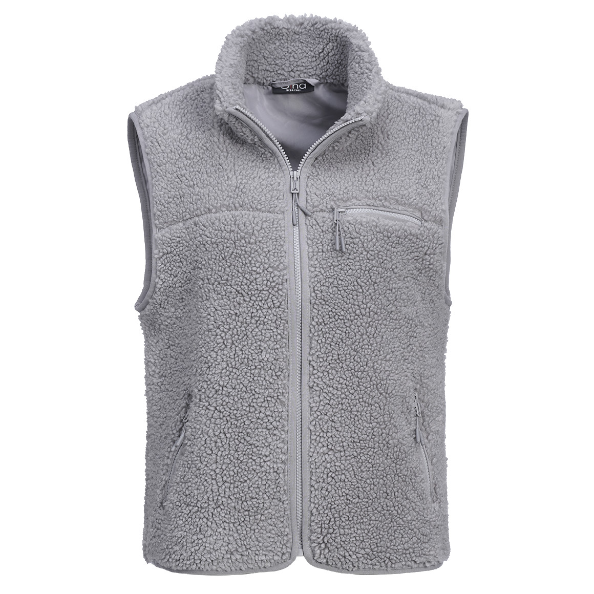 Damen Teddyweste mit Reißverschluss