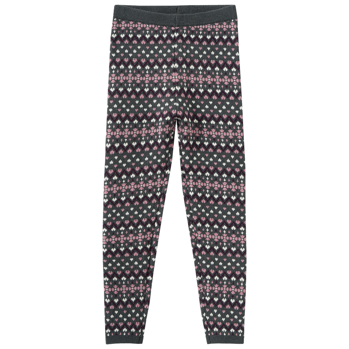 Mädchen Strickleggings mit Norwegermuster