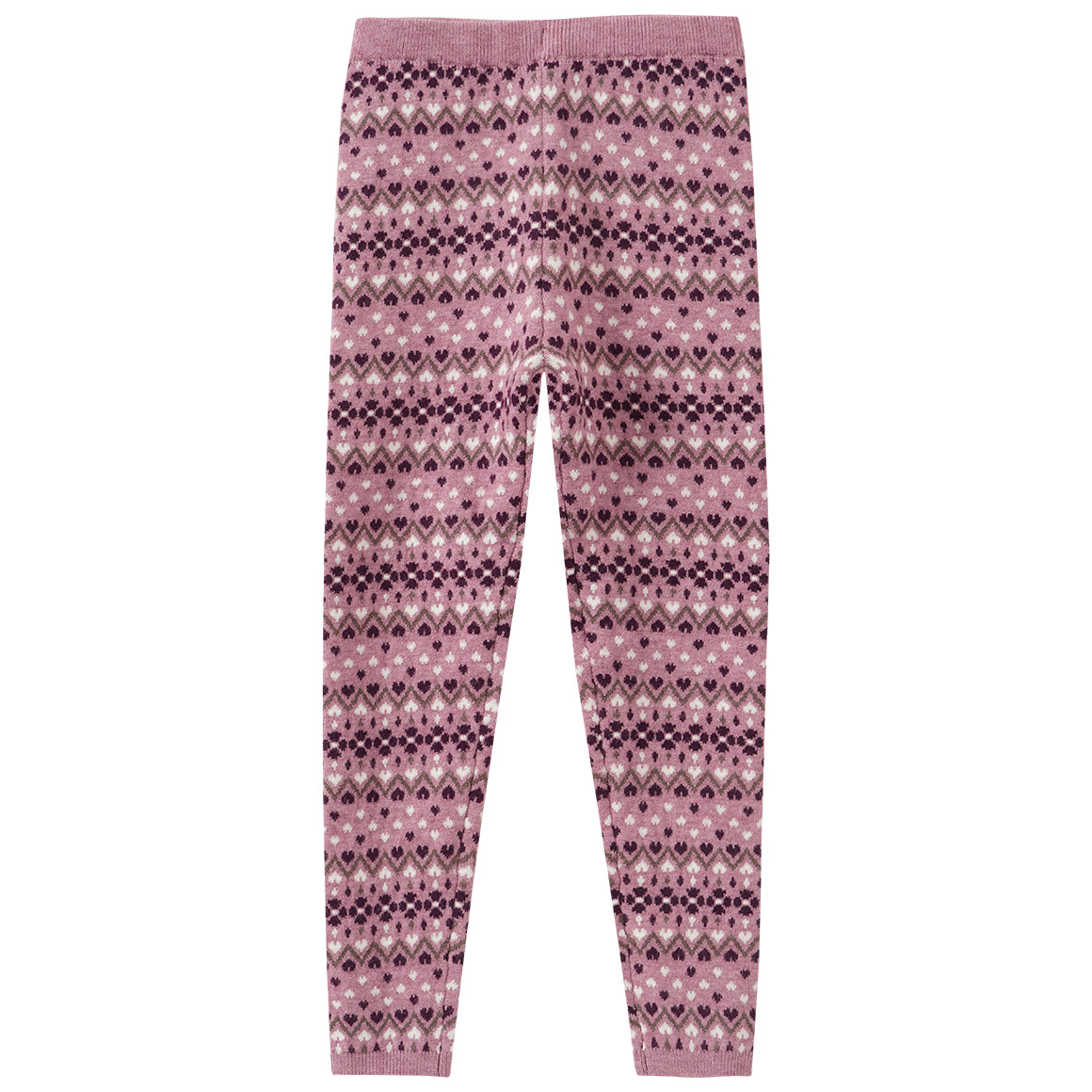 Mädchen Strickleggings mit Norwegermuster