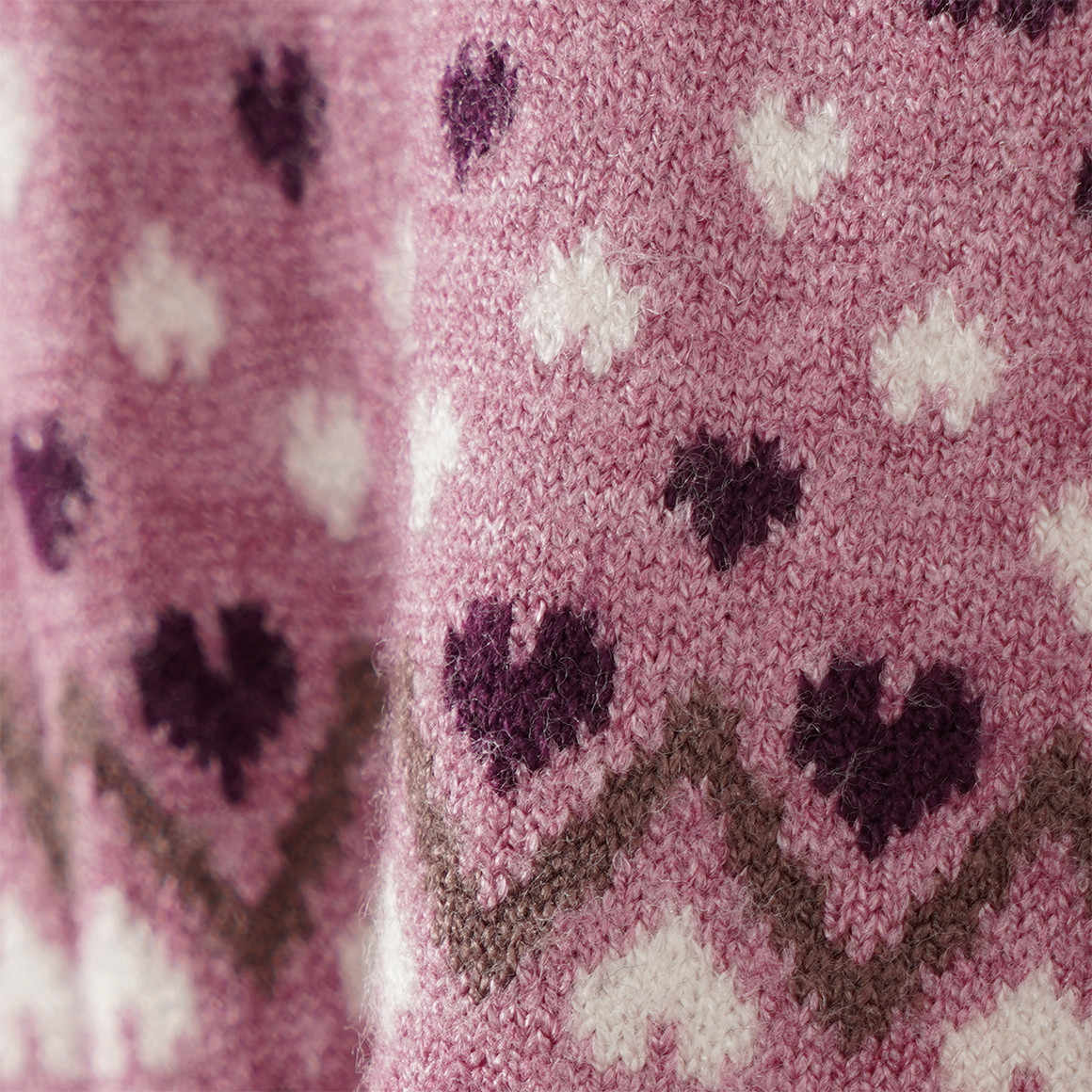 Mädchen Strickleggings mit Norwegermuster