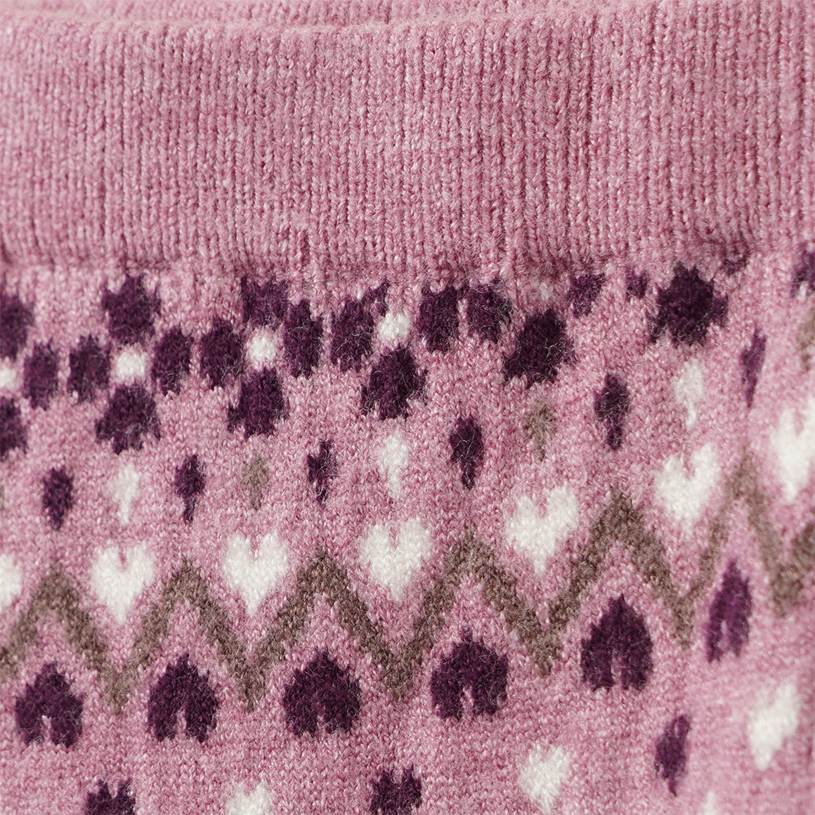 Mädchen Strickleggings mit Norwegermuster
