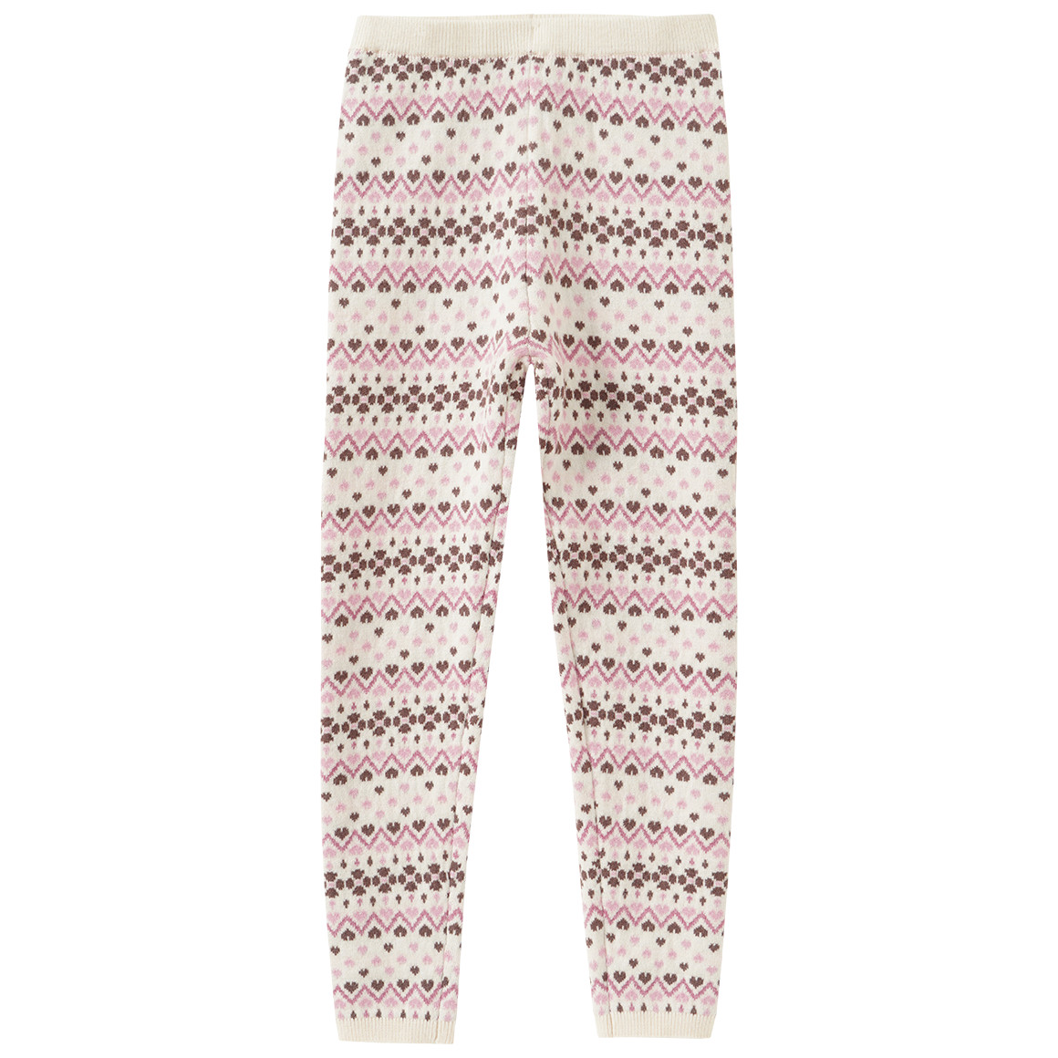 Mädchen Strickleggings mit Norwegermuster