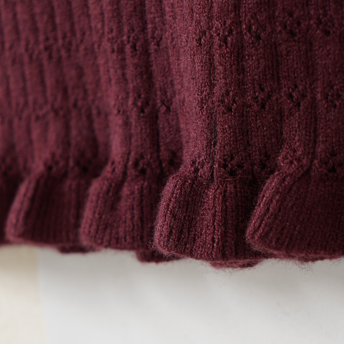 Mädchen Pullover mit Ajour-Muster