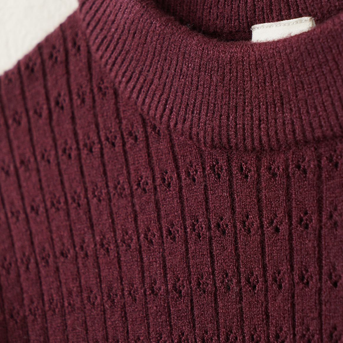 Mädchen Pullover mit Ajour-Muster