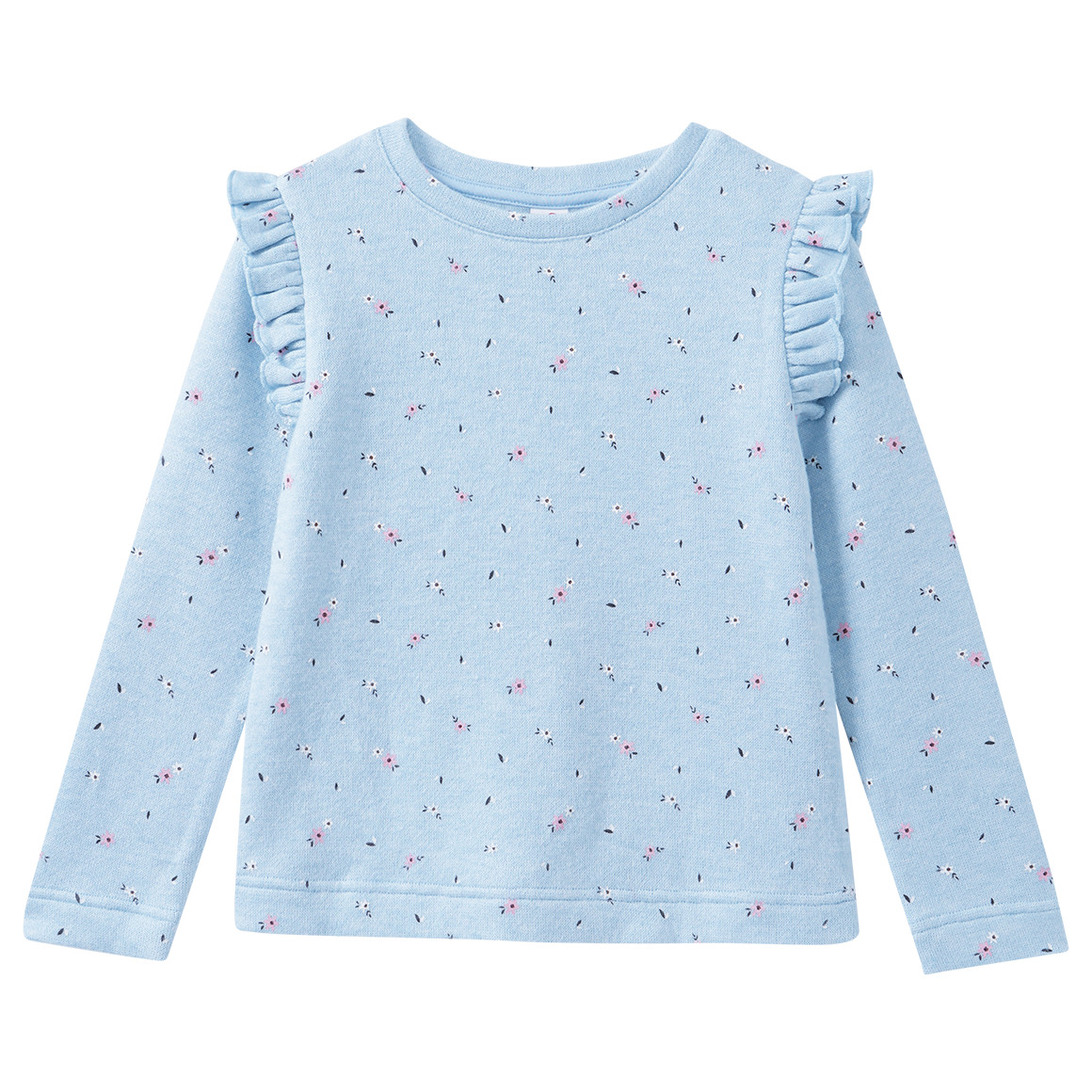 Mädchen Sweatshirt mit Rüschen