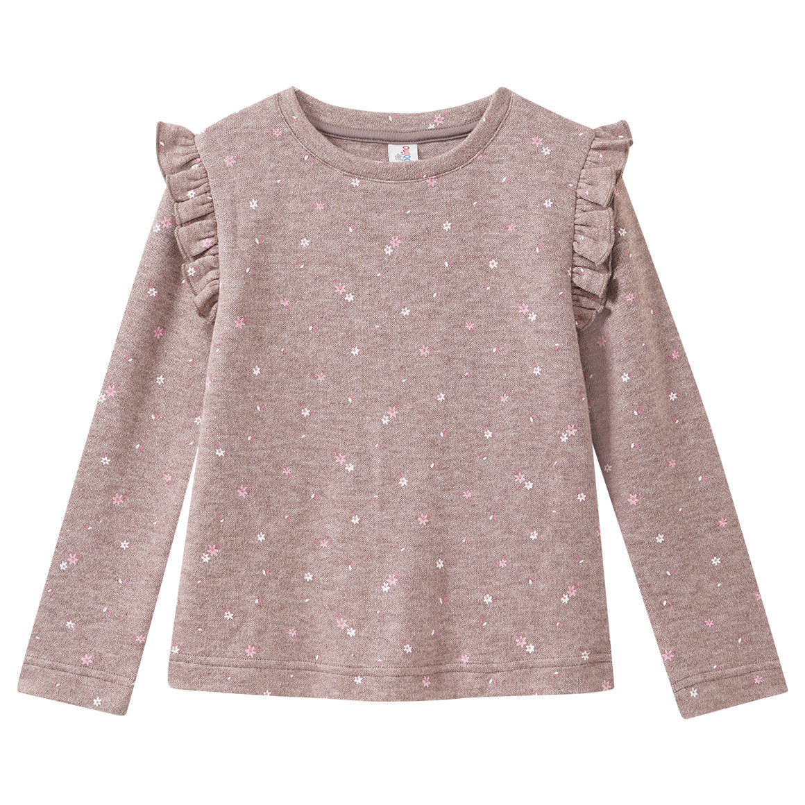 Mädchen Sweatshirt mit Rüschen