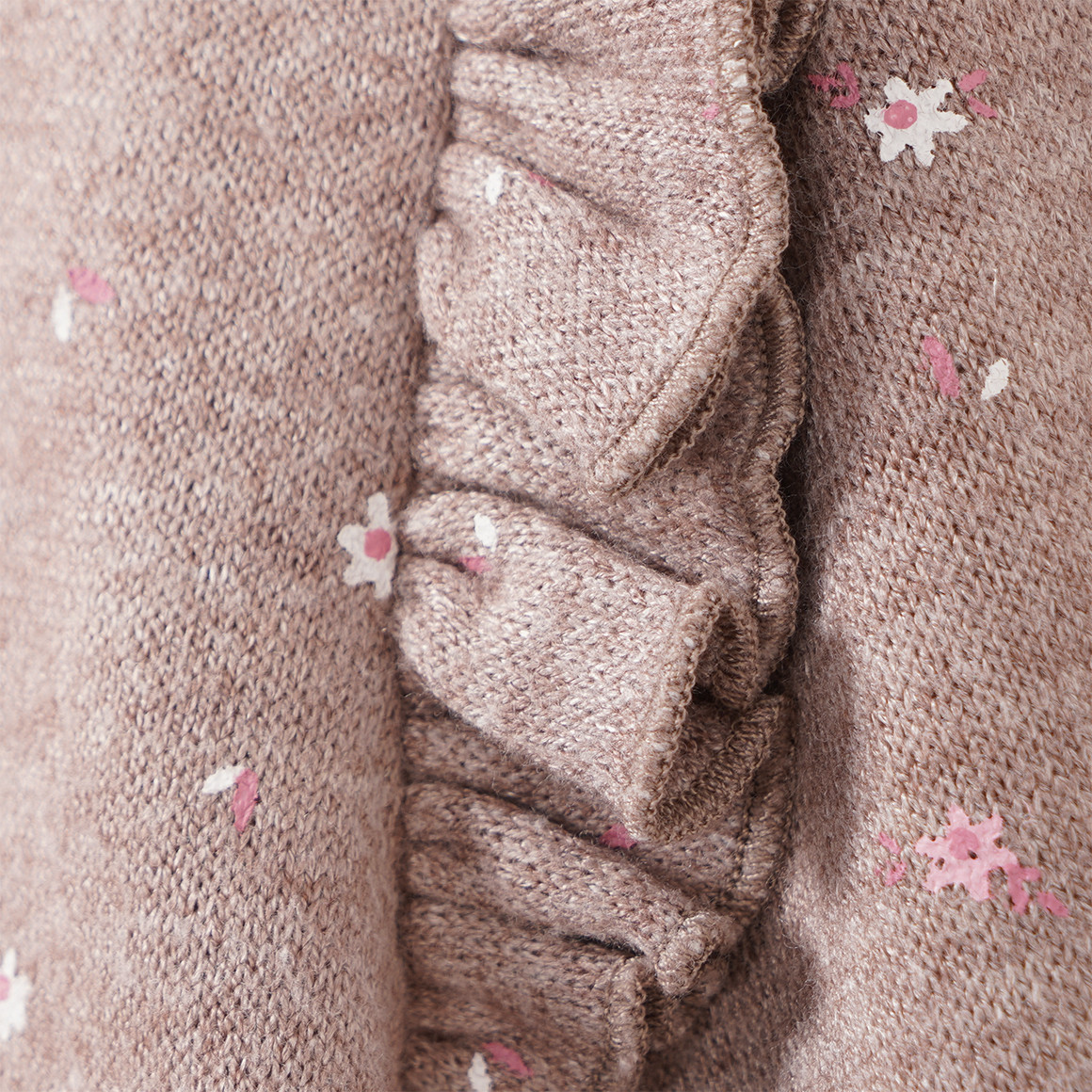 Mädchen Sweatshirt mit Rüschen