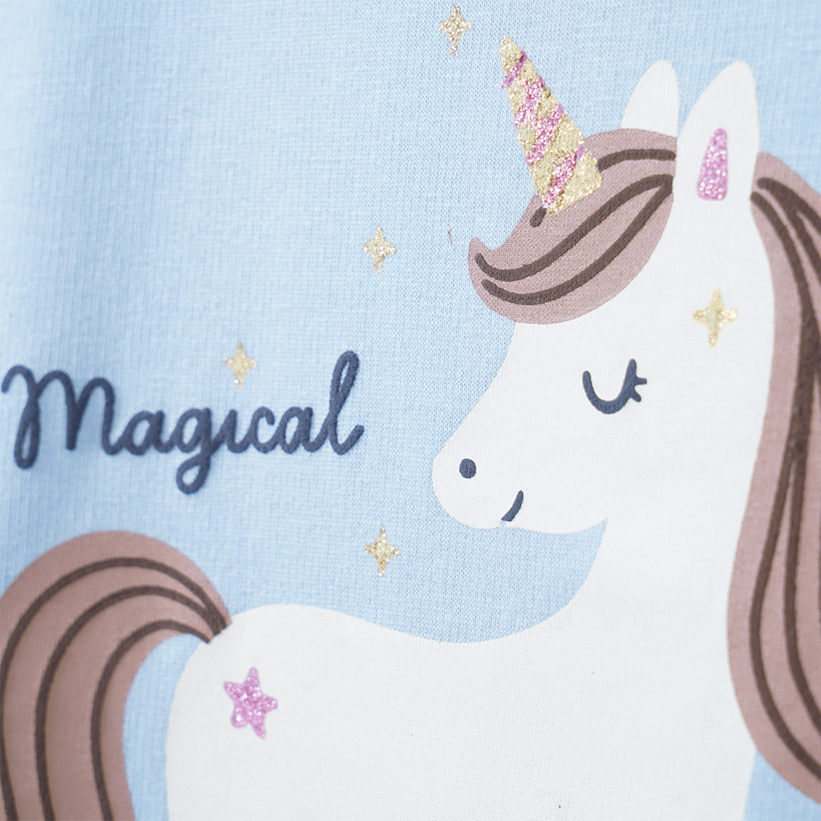 Mädchen Langarmshirt aus leichtem Sweat