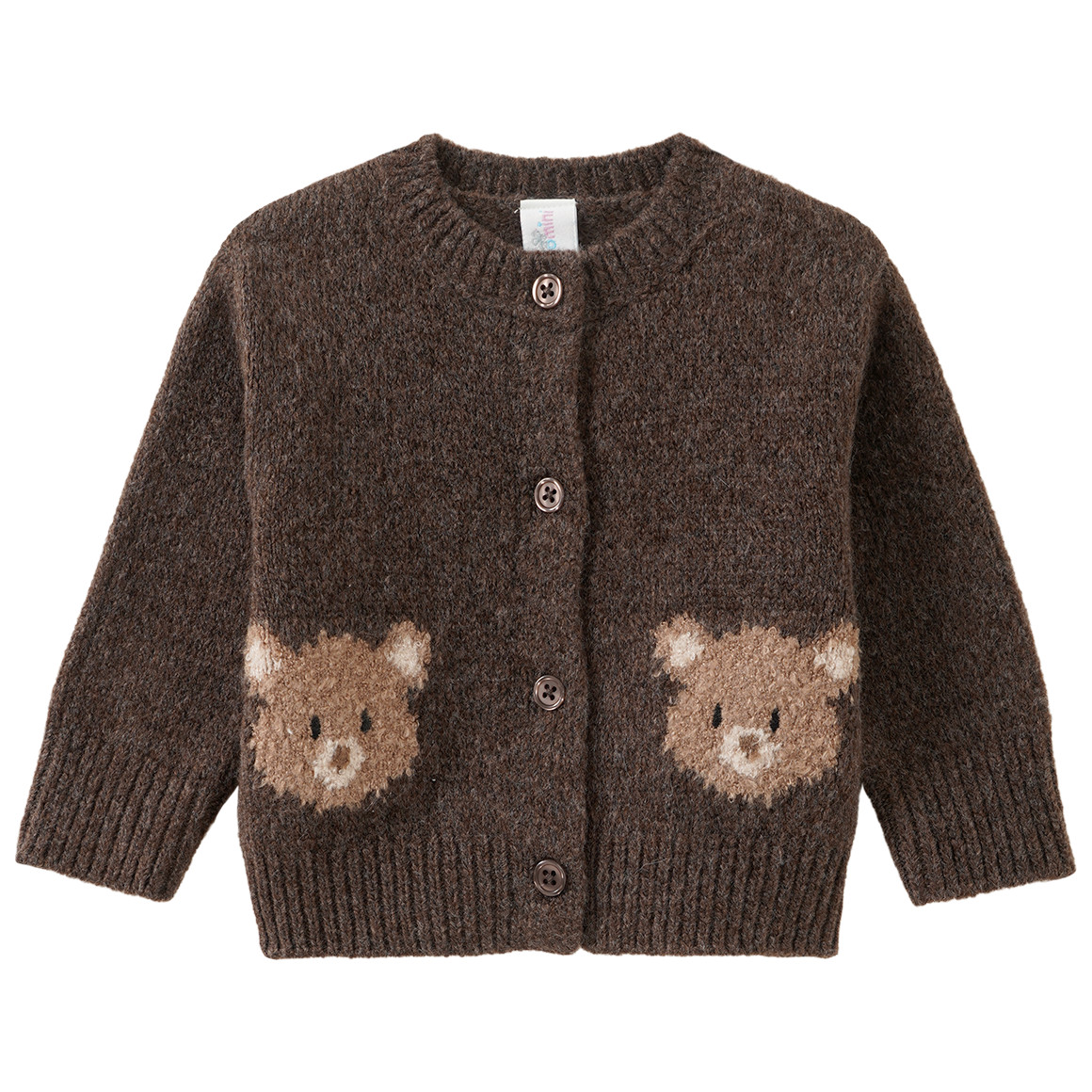 Newborn Strickjacke mit Bären-Motiv