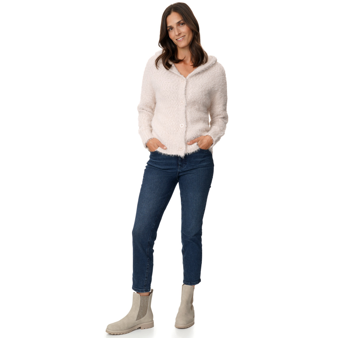 Damesvest met capuchon