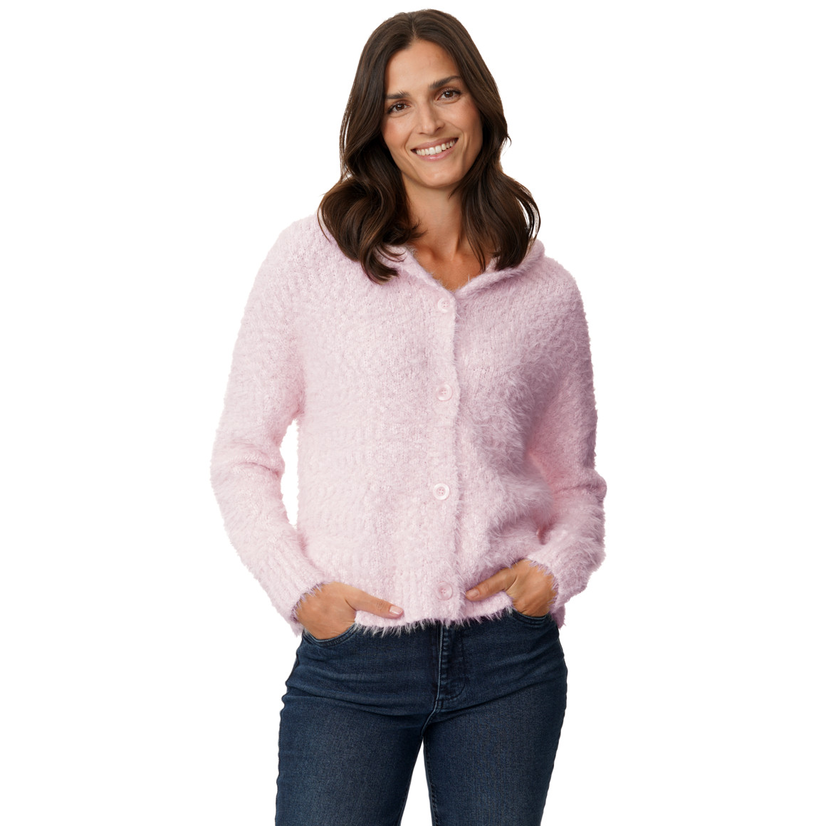 Damesvest met capuchon