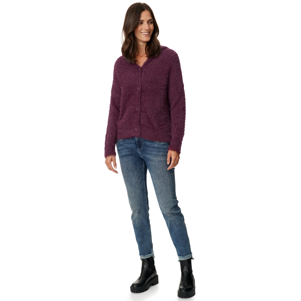 Damesvest met capuchon