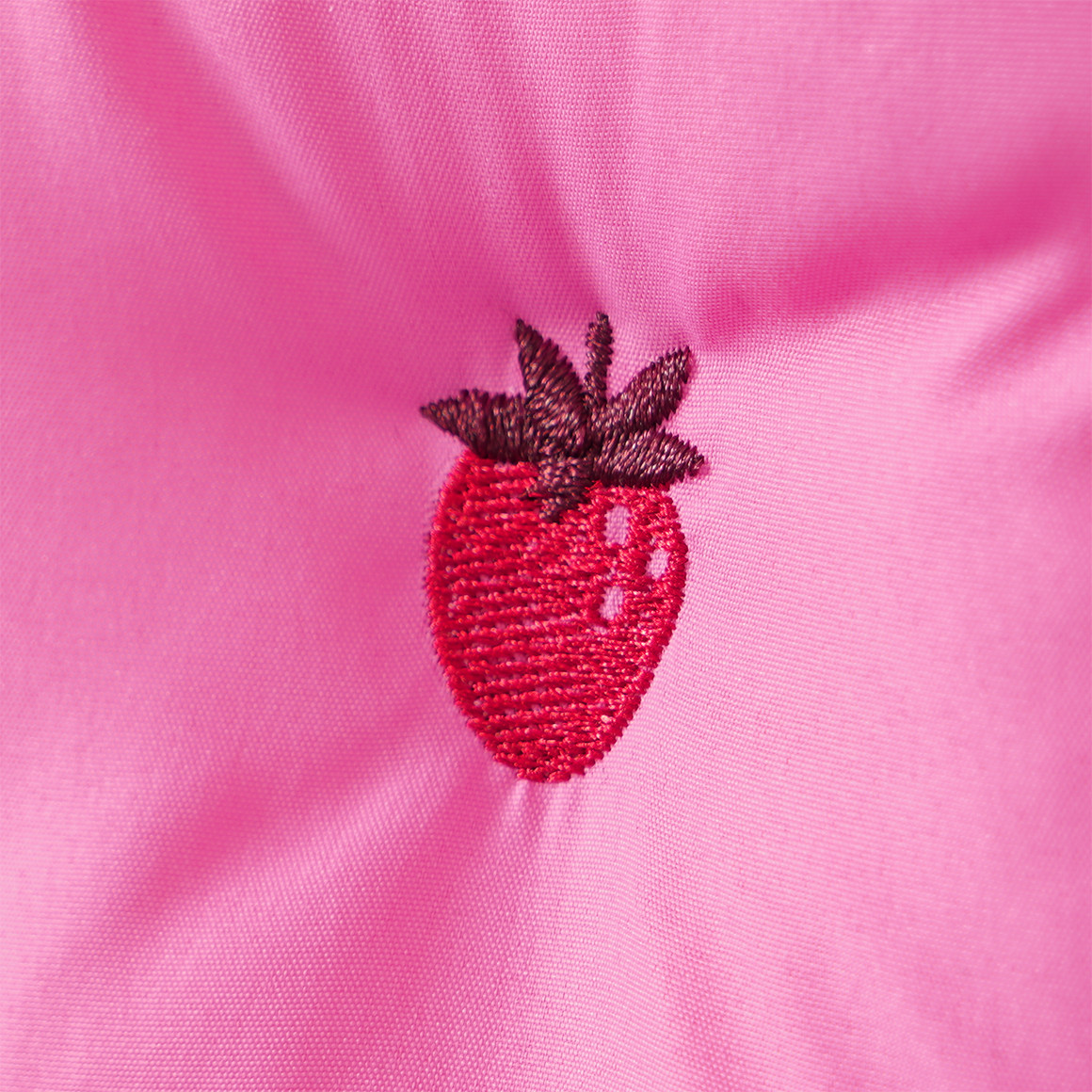 Mädchen Pufferjacke mit Erdbeer-Motiven