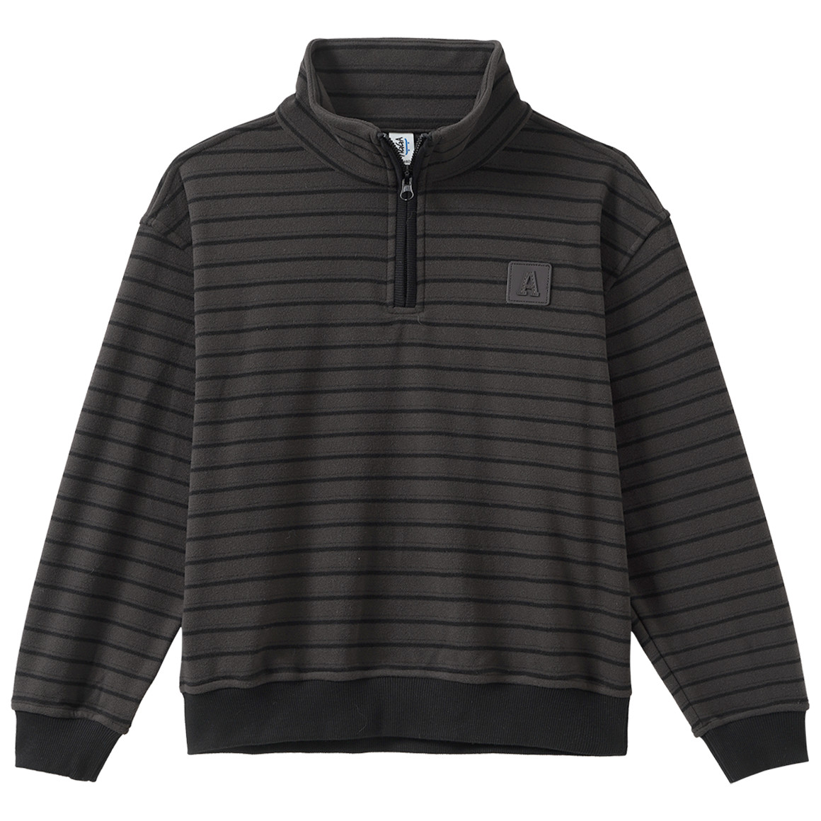Jungen Fleecepullover mit Troyerkragen