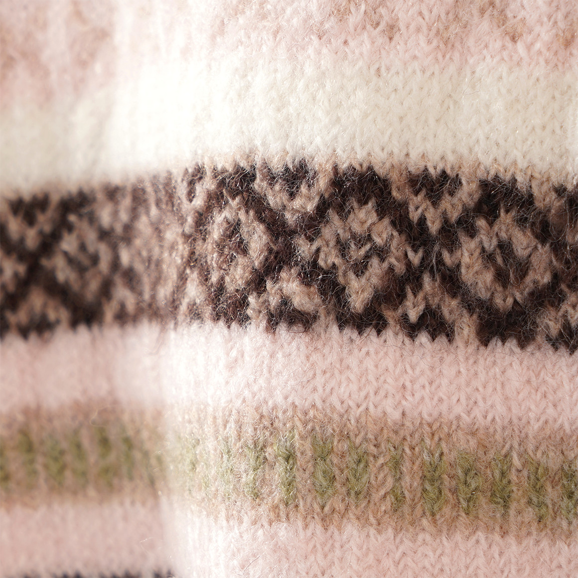 Mädchen Strickpullover mit Norwegermuster