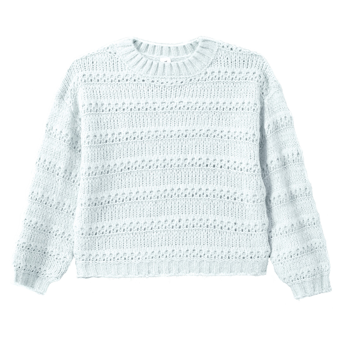 Mädchen Strickpullover unifarben
