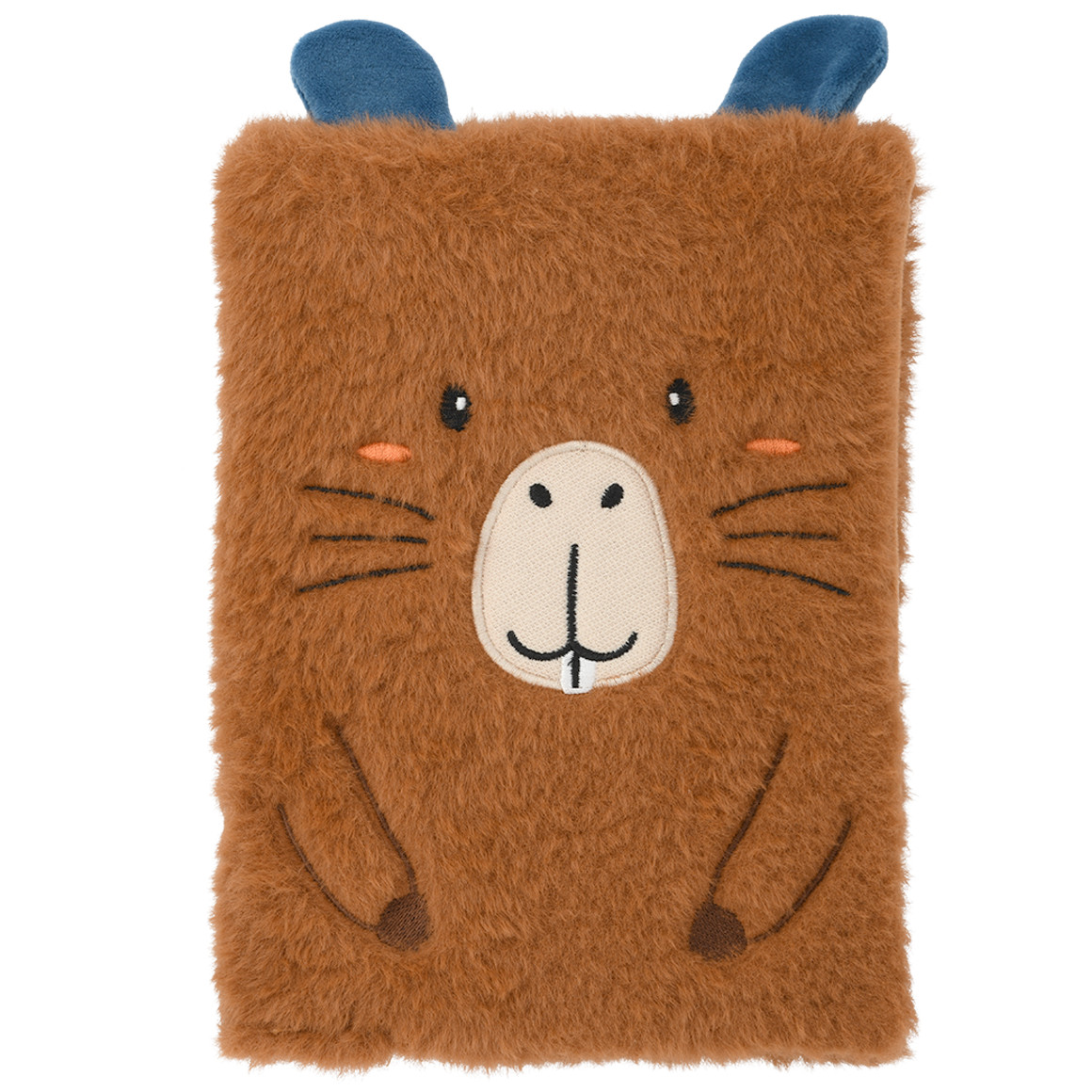 Notizbuch aus Plüsch Capybara